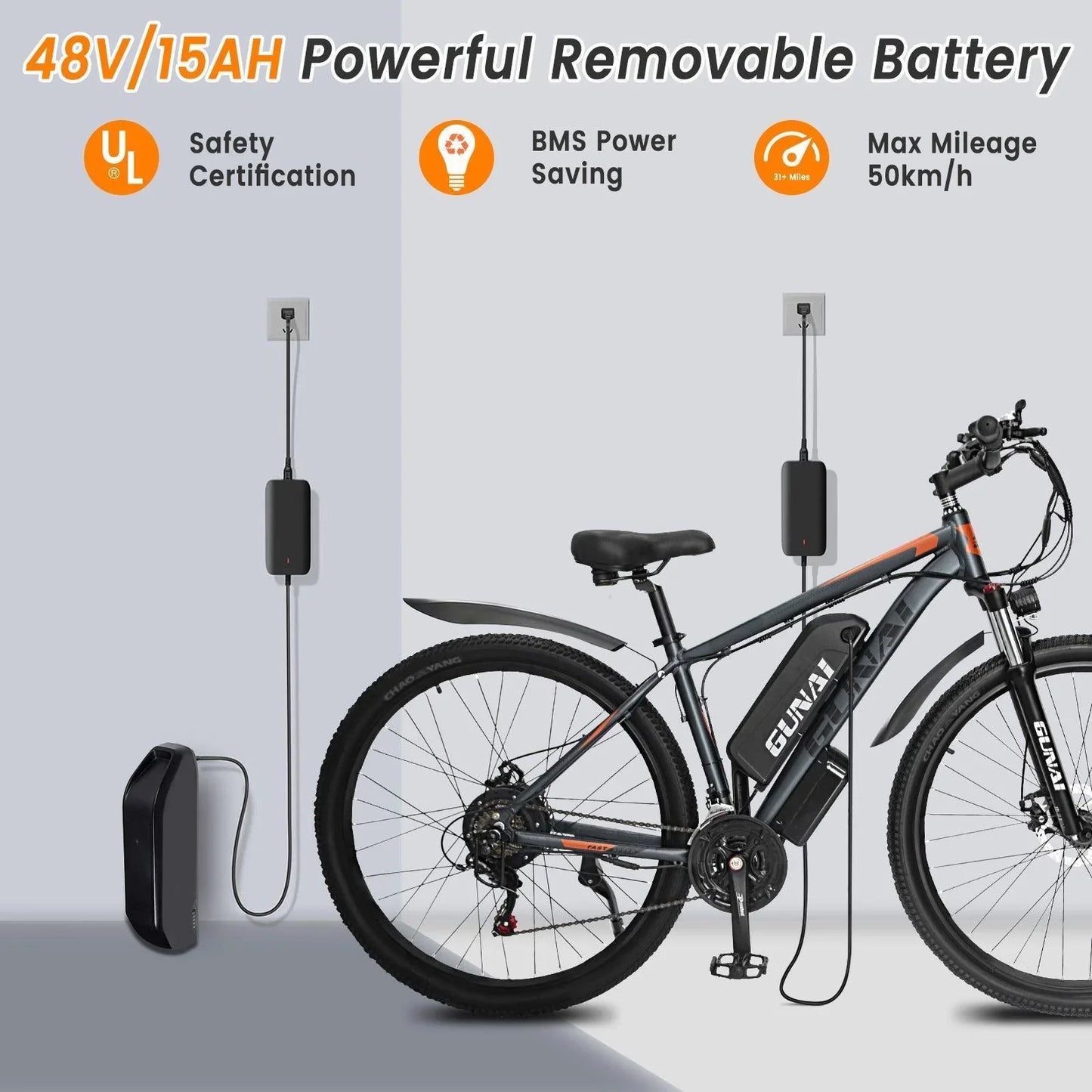GUNAI GN29 electric bike | 29 inch electric bike - epedals.eu | e-bikes revolution