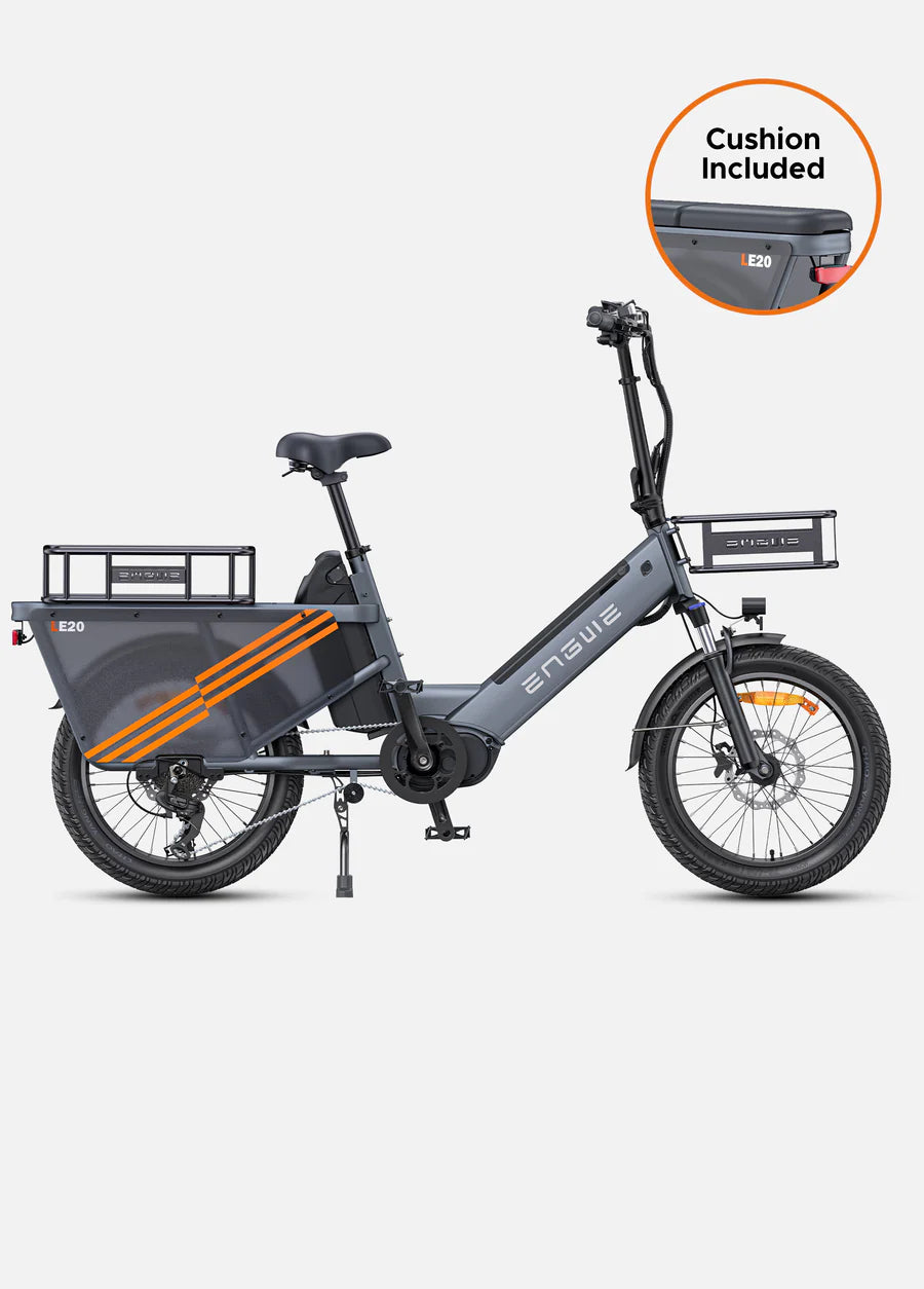 ENGWE LE20 CARGO - 250W Mid-drive Torque sensor Step-Thru Cargo Ebike | EU Direct