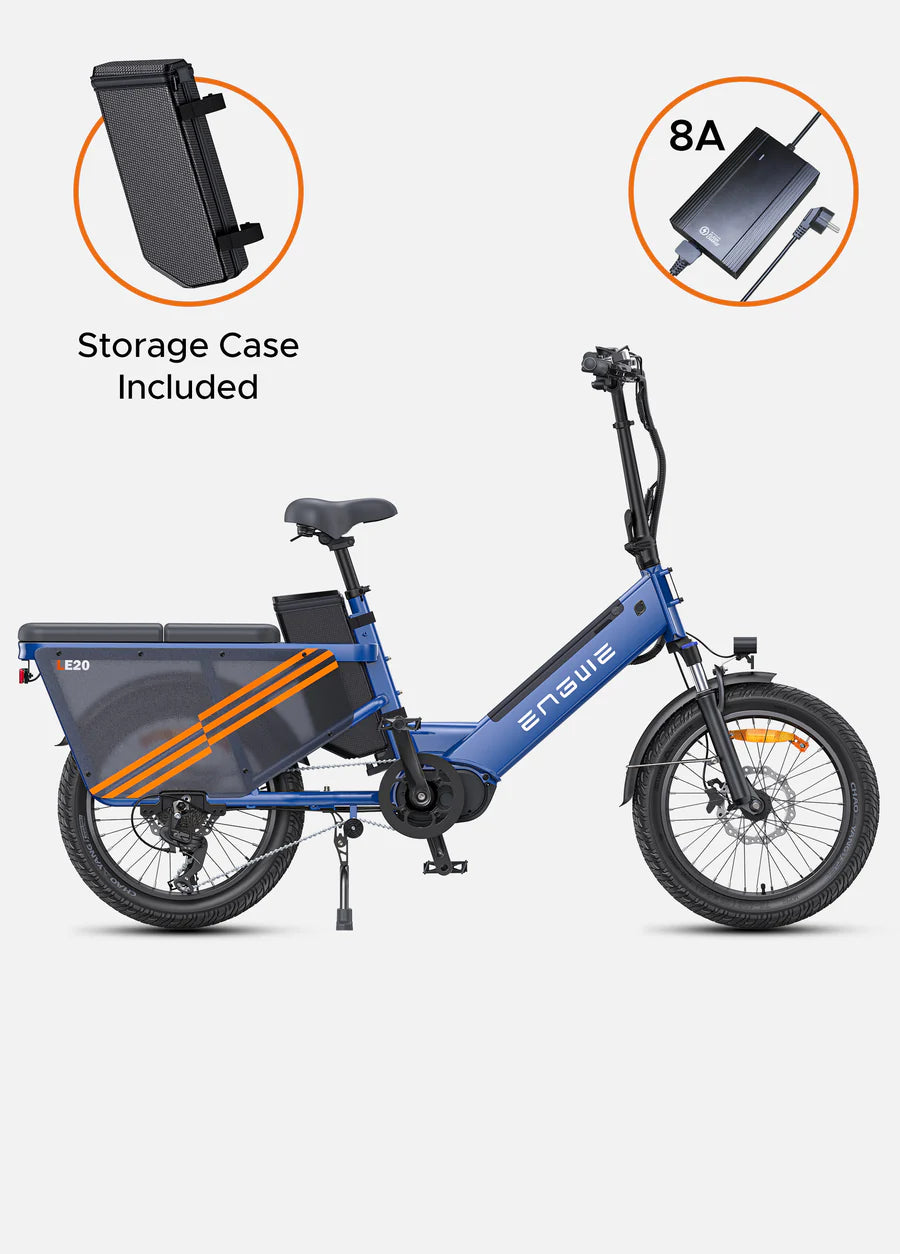 ENGWE LE20 CARGO - 250W Mid-drive Torque sensor Step-Thru Cargo Ebike | EU Direct