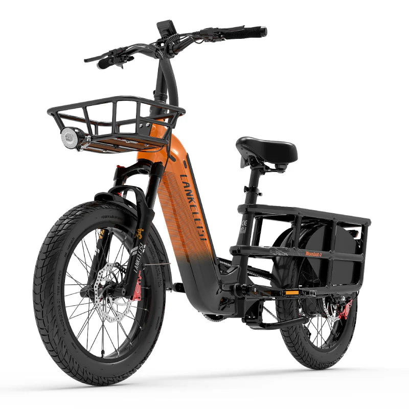 LANKELEISI Wombat 1000W  Cargo E-Bike | USA Direct