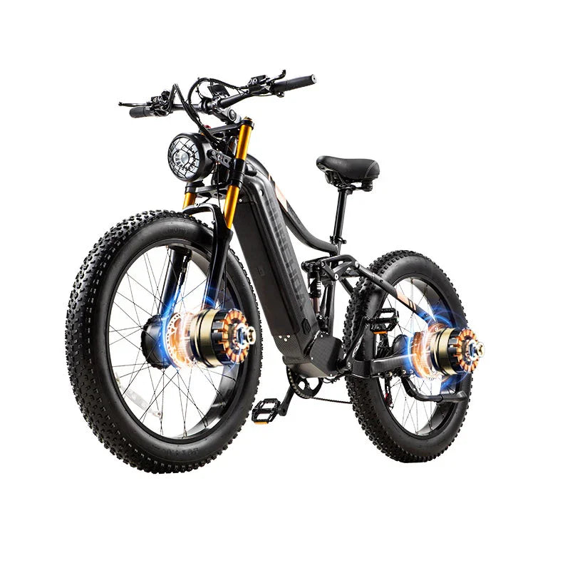 e fatbike fully kaufen BURCHDA HC26 Dual Motor E-Bike