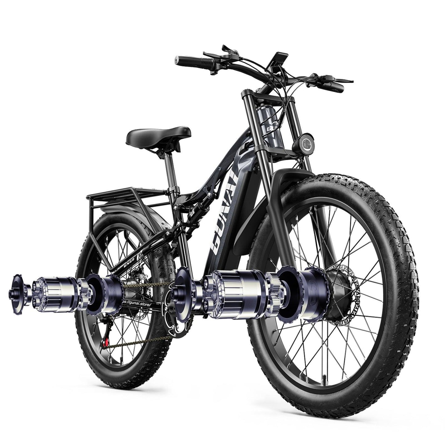 GUNAI GN68 Dual Motor electric bike - epedals.eu | e-bikes revolution