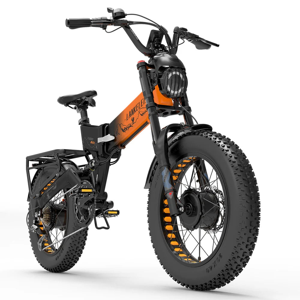 Bicicleta eléctrica de doble motor LANKELEISI X3000 MAX 2000W
