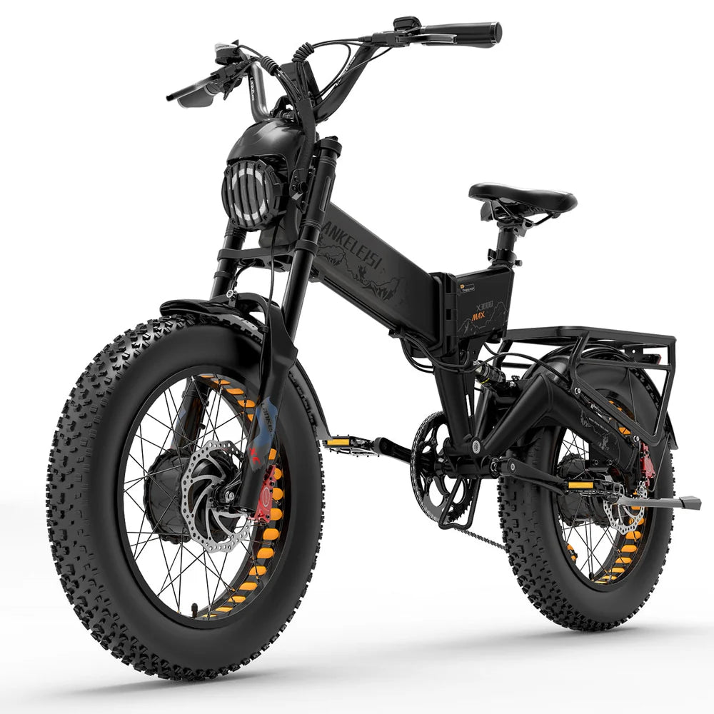 Bicicleta eléctrica de doble motor LANKELEISI X3000 MAX 2000W
