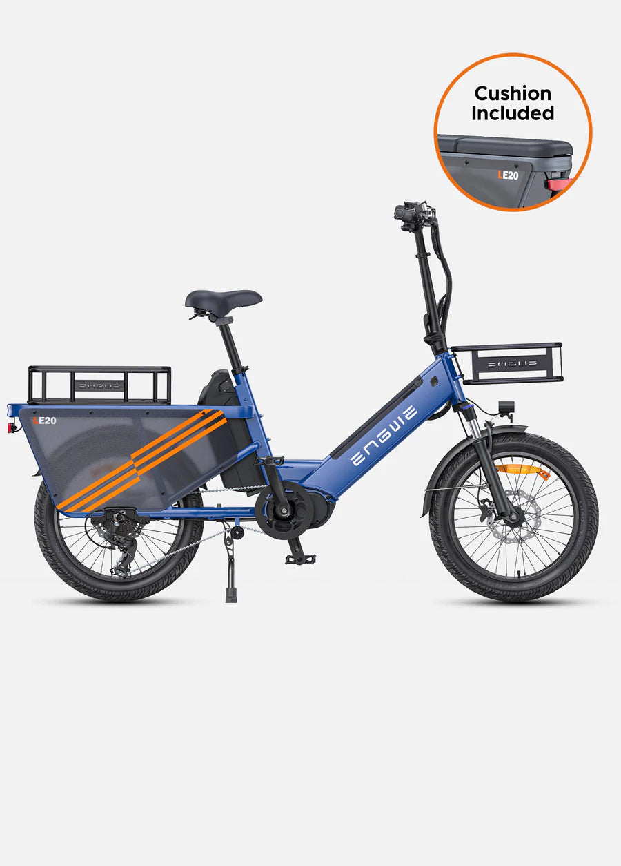 ENGWE LE20 CARGO - 250W Mid-drive Torque sensor Step-Thru Cargo Ebike | EU Direct