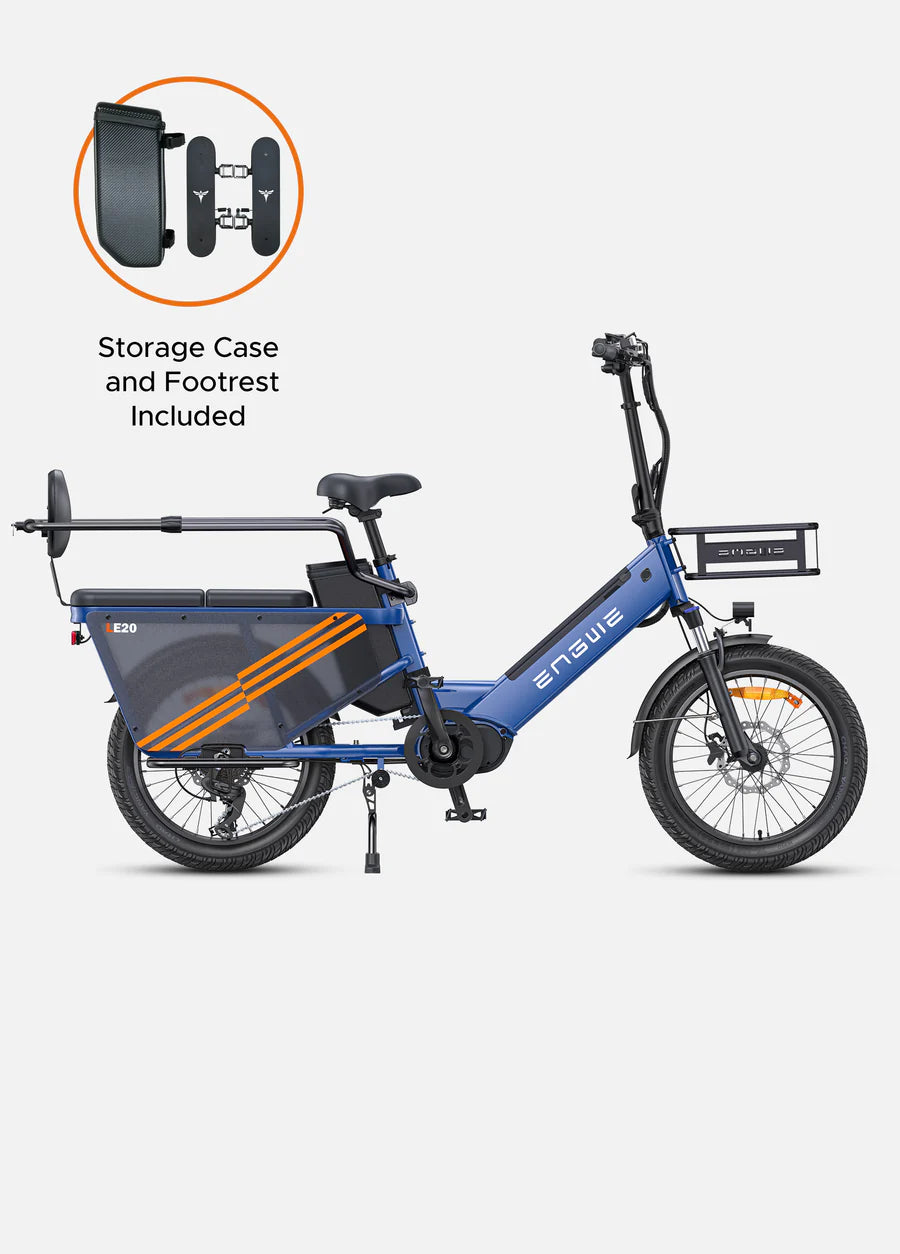 ENGWE LE20 CARGO - 250W Mid-drive Torque sensor Step-Thru Cargo Ebike | EU Direct